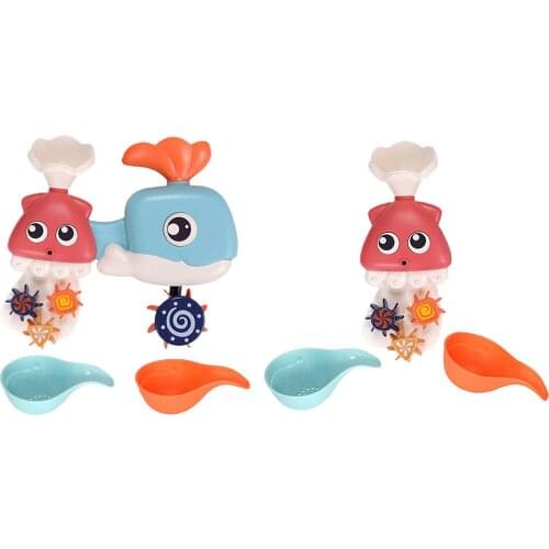 Cartoon Shape Baby Infant Kids Bath Water Play Spinning Bathroom Toys Games