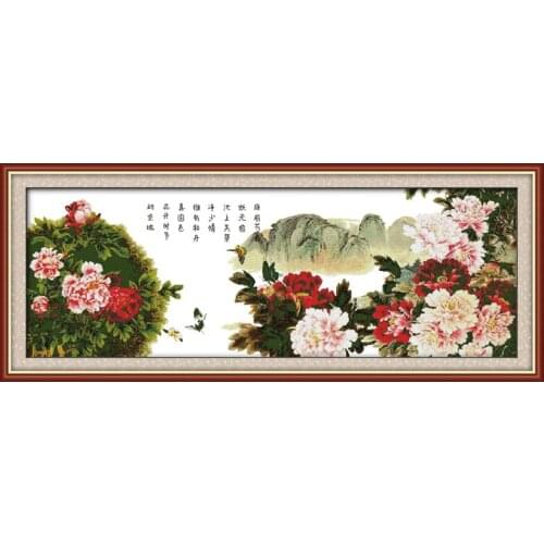 Envision cross stitch kit flower 18ct 14ct 11ct count printed canvas stitching embroidery DIY handmade needlework