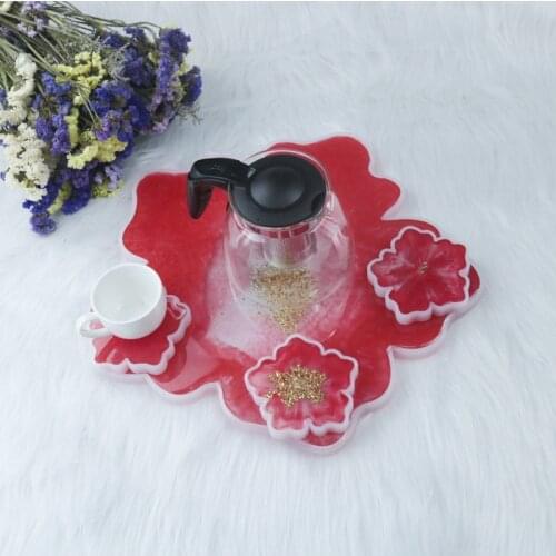 NOT AS LONG DIY Crystal Epoxy Silicone Mold, Mirror, Big Flower, Small Flower, Swing Table, Mirror Pendant, Coaster Base