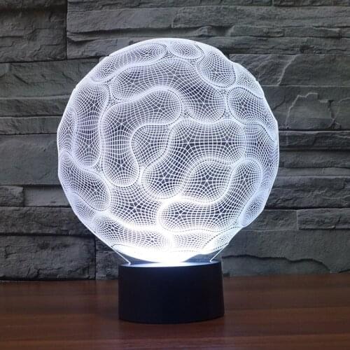 Novelty Product Brain Usb Led 3d Lamp Acrylic Touch Energy-saving Table Nightlight Luminaria 3d Kids Lamp