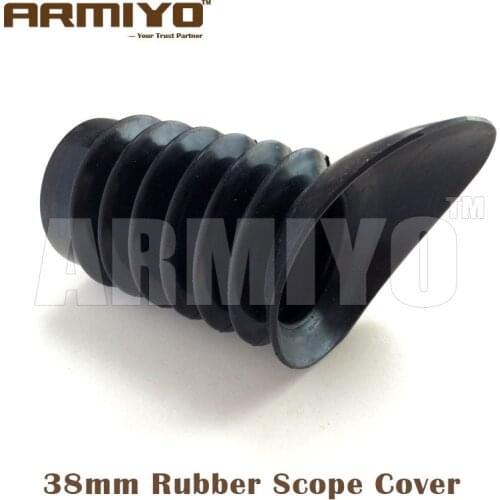 Armiyo 38mm Inner Dia Scalability Rubber Rifle Scope Eyepiece Eye Relief Prevent Glare Protector Cover Recoil Hunting Shooting