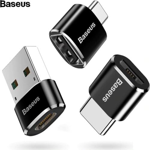 Baseus USB Type-C OTG Adapter USB C Male To Micro USB Female Cable Converters For Macbook For Samsung Huawei USB To Type C OTG