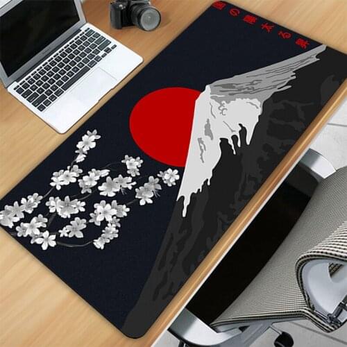 Pink Sakura Mouse Mat Gaming Accessories Cherry Blossom Flower Large Mouse Pad 400x900 Black Mousepad Deskmat Floral Mousepad Xl