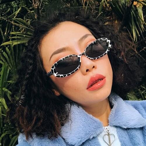 1 PC Retro Sunglasses for Women Small Oval Frame Sun Glasses Fashion Shades Polarized Eyewear UV400 Women Sunglasses