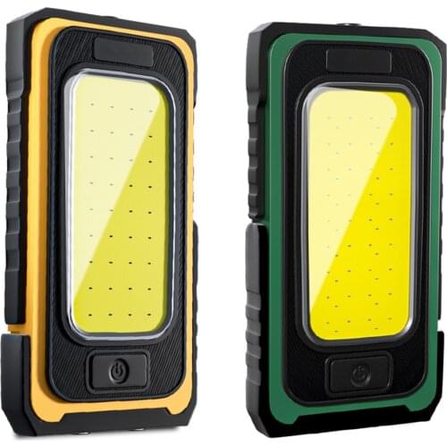 Solar Led Spotlight COB Work Lamp Portable Lantern Torch Camping Light Searchlight Usb or Solar Powered Type Emergency Light