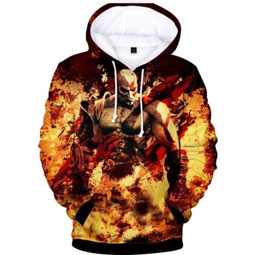 Mens Hoodies God Of War printed 3D Cool Spring Autumn Hoodie Male Female Game Anime Hoodies Child Leisure personality clothes