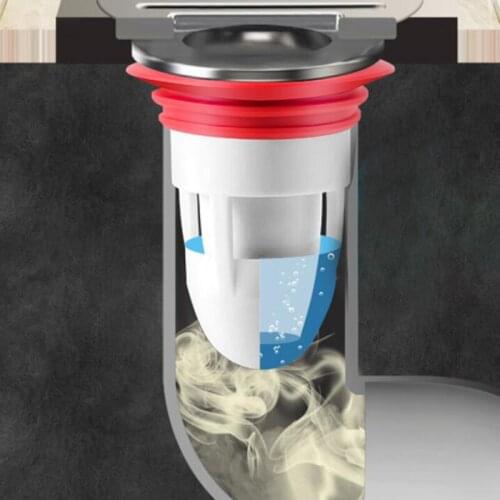 Bathroom Floor New Drain Deodorant Floor Filter Plug Trap Sewer Deodorant Sealing Ring Sink Seal Drainer Kitchen Sink Siphon