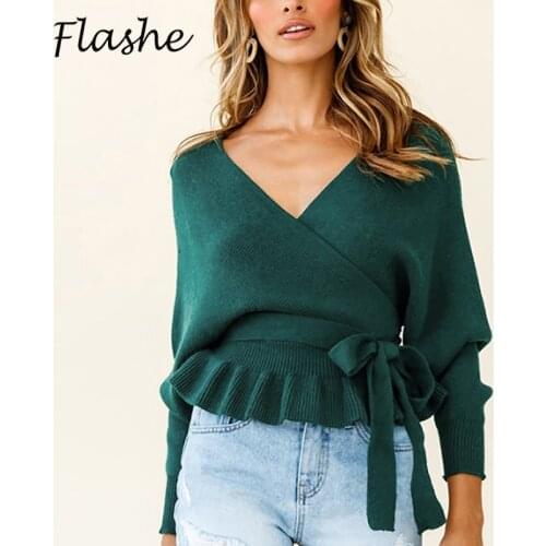 Elegant Long Sleeve Blouse Woman Casual V Neck Shirts For Women Solid Bandage Office Work Tops 2021 New Shirt Women Pullover