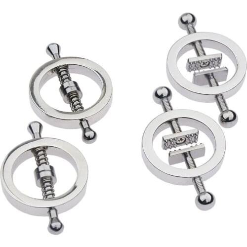 1 Pair Nipple Clamps Breast Clips Nipple Stimulator Erotic Toys Sex Slave Restraints Sex Toys for Couple Adult Games
