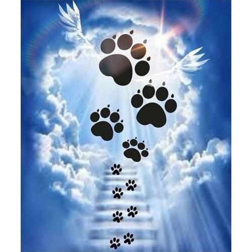 100% 5D diamond painting embroidery heaven dogs full drill square/round Rhinestones diamond mosaic Cross stitch kits gift FG877