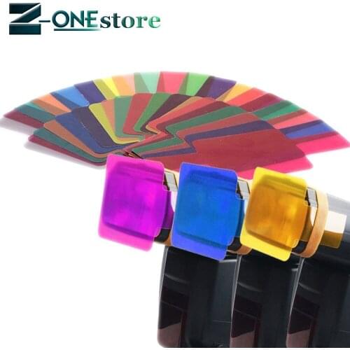 20 colour Photographic Color Gels Filter Card Lighting Diffuser for Canon Nikon Yongnuo Flash Nissin Pixel Godox Speedlite