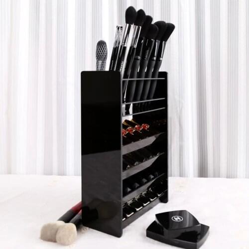 Acrylic Makeup Organizer for Cosmetics Containers Lipstick Storage Box Makeup Brush Tools Holder Table Nail Polish Rack
