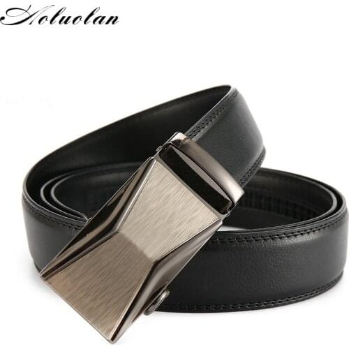 Aoluolan 2020 Designer Luxury Belts for Men Automatic buckle Belt Top Quality Fashion Leather Belts Brand