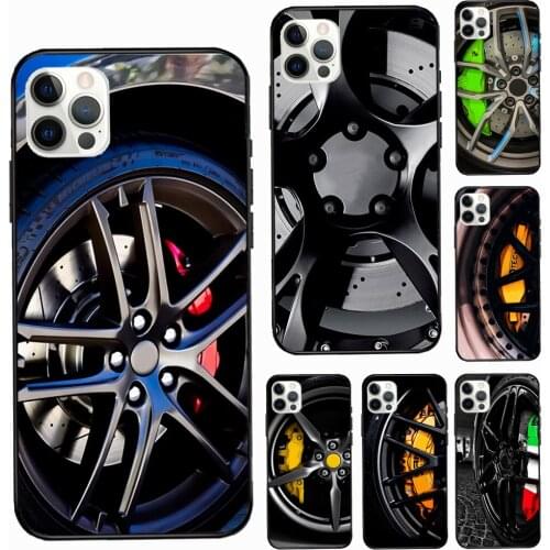 Wheel Racing Car Case For Apple iPhone 12 11 Pro Max XS X XR 6S 7 8 Plus 5S SE 2020 Silicone Phone Cover