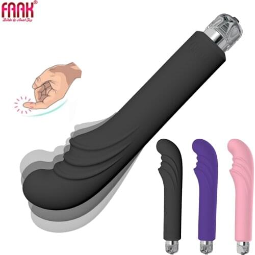 FAAK ribbed wand vibrator clit g-spot stimulate female masturbator prostate massage adult sex toys silicone vibrating anal plug