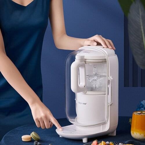 GLG-L201 Silent Food Mixer Desktop Mute Blender 220V High Speed 28000rmp Extractor 0.8L-1L Capacity Auto Heating Soymilk Maker