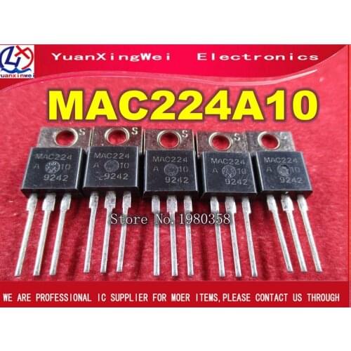 MAC224A10 ON TO220 MAC224 224A10 5pcs/lot