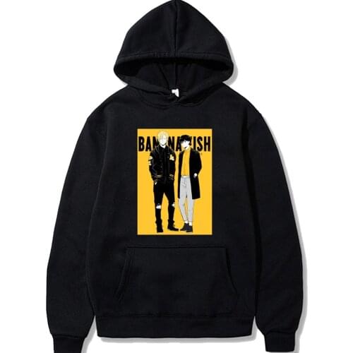 Banana Fish Hoodie Fashion Pullovers Tops Long Sleeve Male And Female