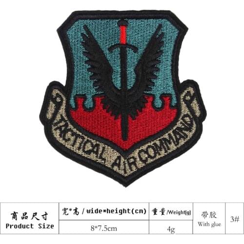 Military Air Command Iron On Embroidered Clothes Patches For Clothing Stickers Garment Wholesale
