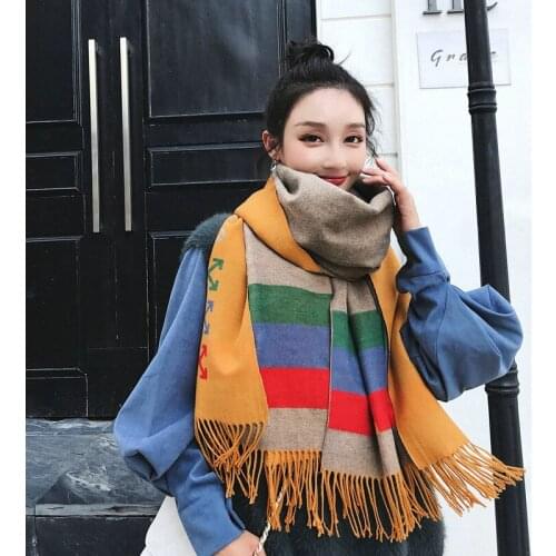 New arrival couple outdoor fashion soft scarf dual use temperament comfortable high quality shawl thick girls simple long scarf