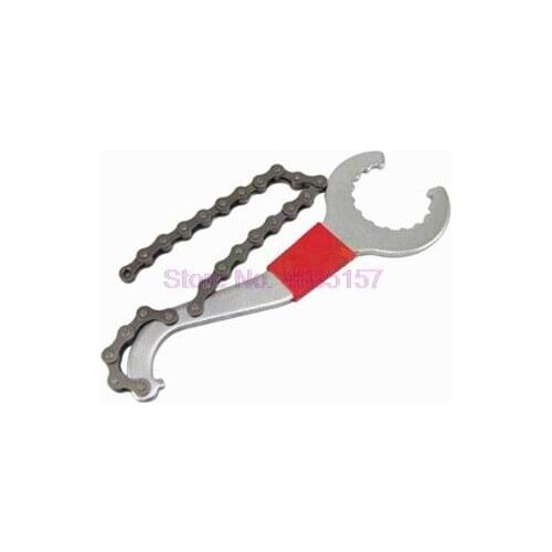 By DHL 50 PCS Portable Maintance Hand Tool Carbon Steel Bike Chain Repair Wrench Whip Bottom Bracket Freewheel Wrench