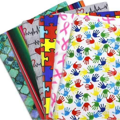 Puzzle 100% Pure Cotton Polyester Cotton Material Patchwork Sewing Quilting Fabrics Quilt Needlework DIY Cloth Sewing