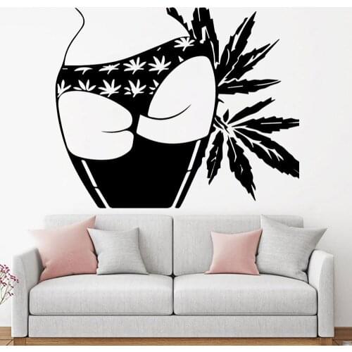 Diy sexy woman Wall Stickers Self Adhesive Art Wallpaper For ChildrenS Room Vinyl Art Decal wallstickers B275