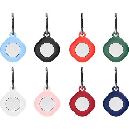 For Apple Airtags Silicone Protective Case Cover For Apple Locator Tracker Anti-lost Device Keychain Protective