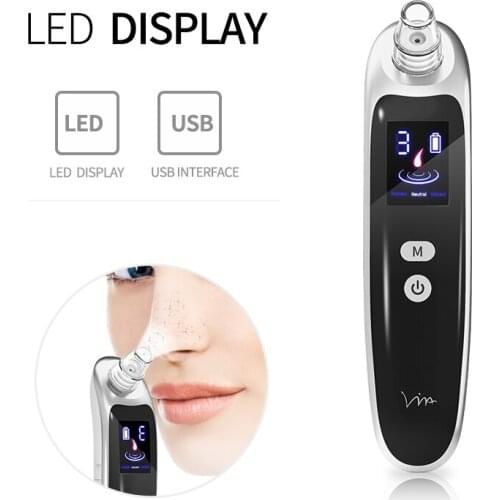 Blackhead Remover Skin Care Face Deep Pore Acne Pimple Removal Facial Blackhead Black Point Vacuum Cleaner Tool USB Charge