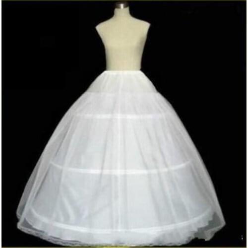 Bridal Petticoat For Wedding Hot Selling White Three Hoop High Quality In Stock Ball Gown Fashion Bone New Arrival