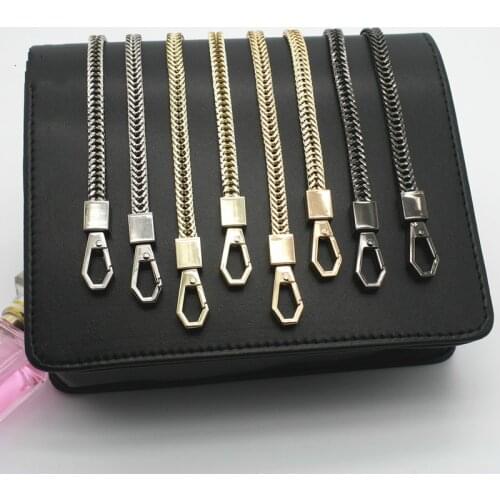 High Quality Gold, Silver, Gun Black, Bronze 9mm Metal Replacement Chain Shoulder Bags Straps For Handbags, Purse Handles