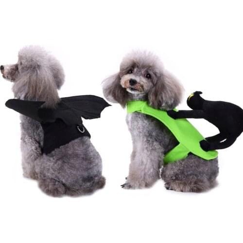 Funny Dog Clothes Halloween Bat Wings/black Cat Cosplay Clothing Christmas Dog Costume Outfit Supplies