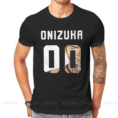 00 TShirt For Male Great Teacher Onizuka GTO Eikichi Azusa Manga Clothing Fashion T Shirt Soft Printed Fluffy