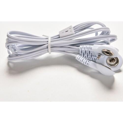 1PCS 2.5mm 4 Buttons Massager Electrode Wire Plug Electrode Lead Wires Connecting Cables For Digital TENS Therapy Machine