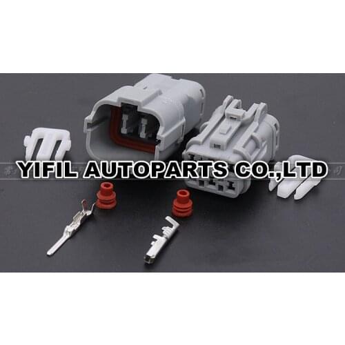 10sets/lot 2 Pin/Way Male Female 7123-7464-40 7222-7464-40 Automotive Connector Light Lamp Socket Auto Tail Light Plug