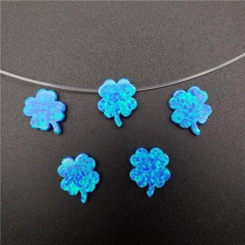 10pcs Wholesale OP05 blue flower pendant opal pendant loose opal bead pendant jewelry