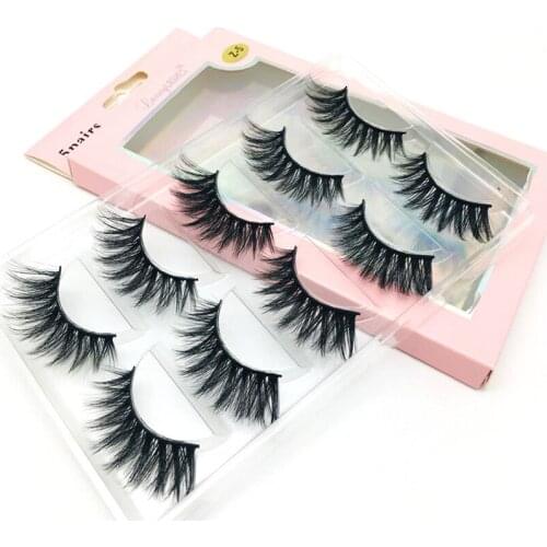 100Pairs Natural False Eyelashes Fake Lashes Long Makeup 3d Mink Lashes Extension Eyelash Mink Fake Eyelashes for Beauty Tools