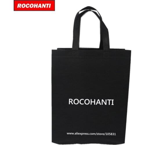 100X Brand Promotion Custom LOGO Printed Reusable Tote Bags Eco Non Woven Shopping Gift Bags Black White Color
