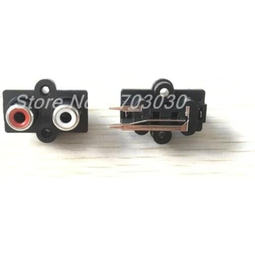 20pcs Stereo RCA Connector Female Chassis Sockets