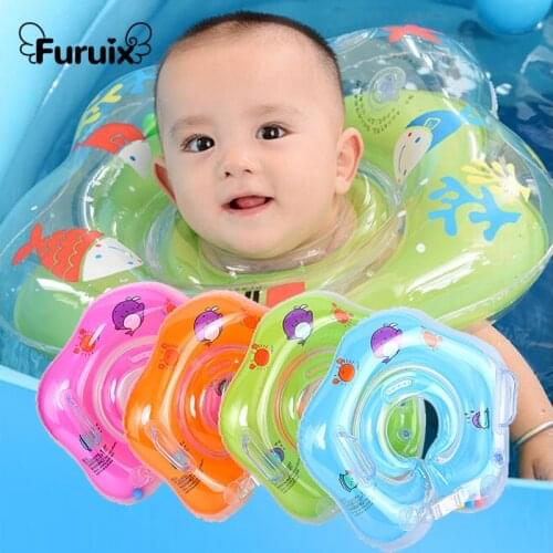 3-36 MonthsBaby Swimming Float Inflatable Baby Accessories Neck Ring Baby Pool Float Ring
