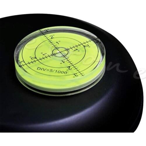 60mm*12mm PMMA Bubble Degree Mark Surface Level Round For Measuring Tool