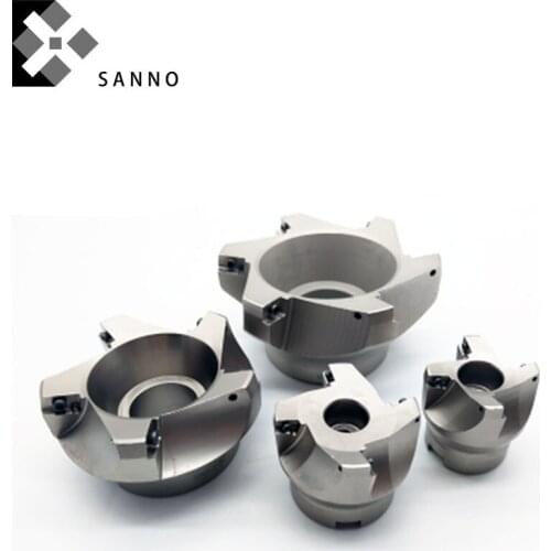 75 Degree milling cutter 1604 square face mill head BAP400R-63 80 hard milling machining cutter tools