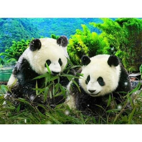 Diamond Painting Panda Rhinestones Diamond Mosaic Animal Full Square/Round Embroidery Cross Stitch Handmade Hobby