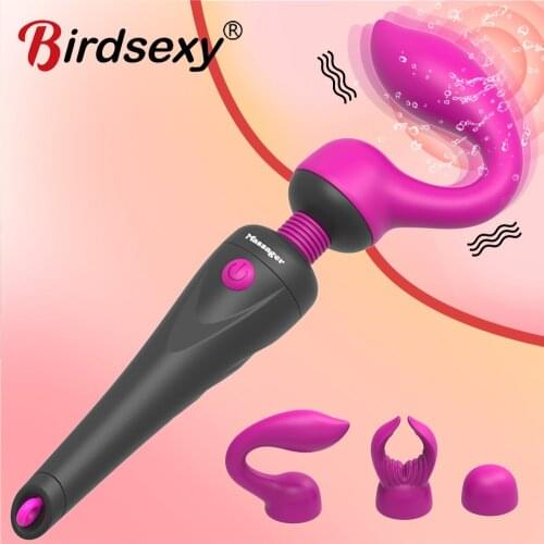 Wireless Dildos AV Vibrator for Women Vibrator Magic Wand Electric Sex Toy Clitoris Stimulator For Women Masturbator Adult Toys