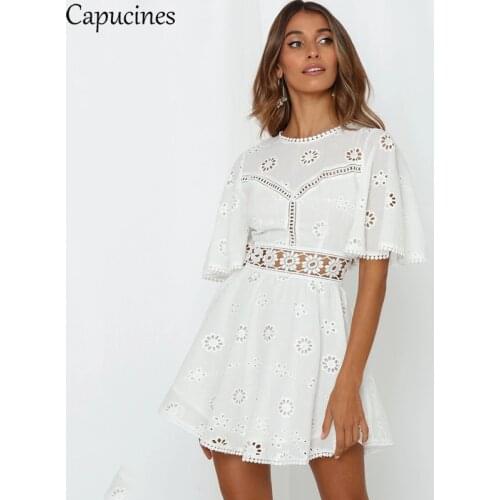 Белые летние платья Capucines China At AliExpress