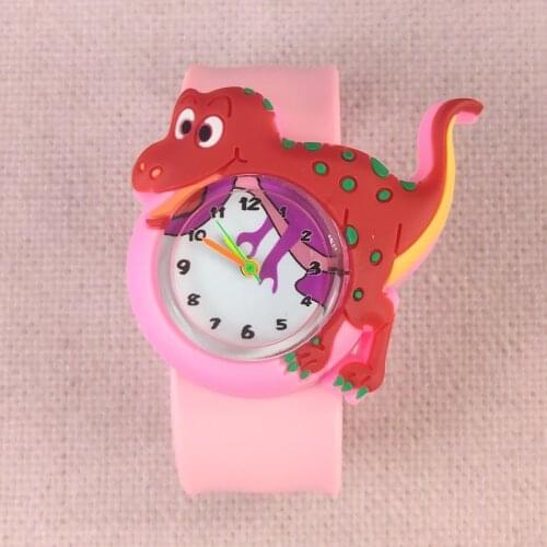 Children Watch Cartoon Unisex Quartz Watch Child Christmas Gift for Student Girl 3D Dinosaur Dolphin Unicorn Pattern Kids Toy
