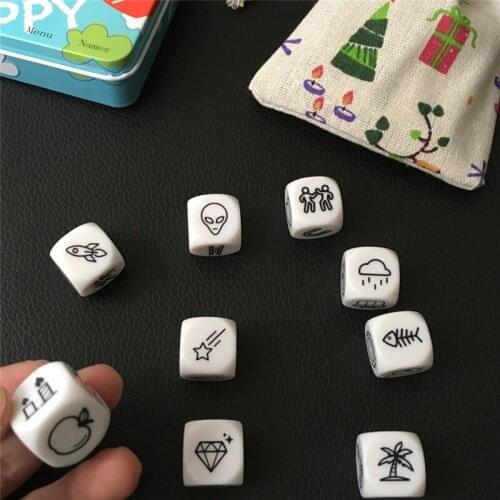 Children Telling Story Dice Learning Toy Creative Speech Family Party Imagine Education Toys Kids Language Skills Entertainment
