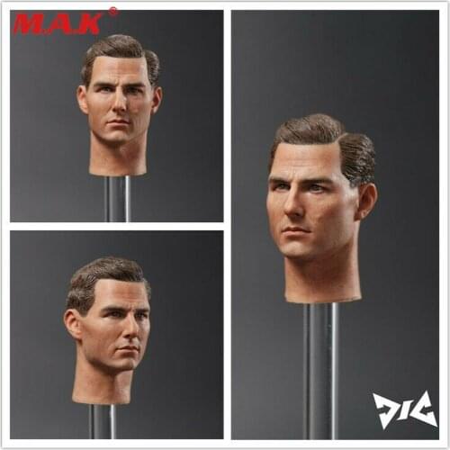 DJ_Custom 1/6 European Male Tom Cruise Head Carving DJC001 For 12'' Male Figure Dolls Toy