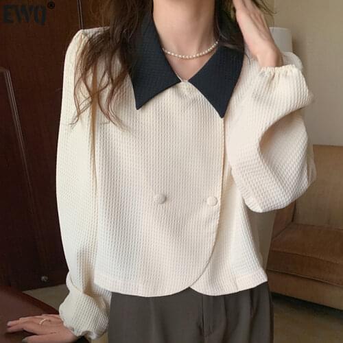 Женские короткие рубашки EWQ China At AliExpress