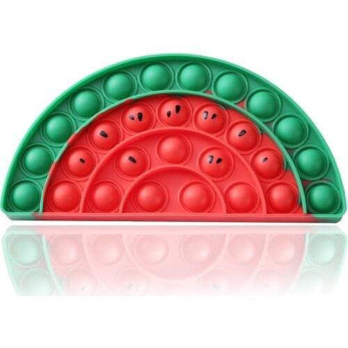 Reliver Stress Fidget Push Bubble Toys Cartoon Watermelon Antistress Relieve Autism Adult Children Sensory Toy Stress Relief